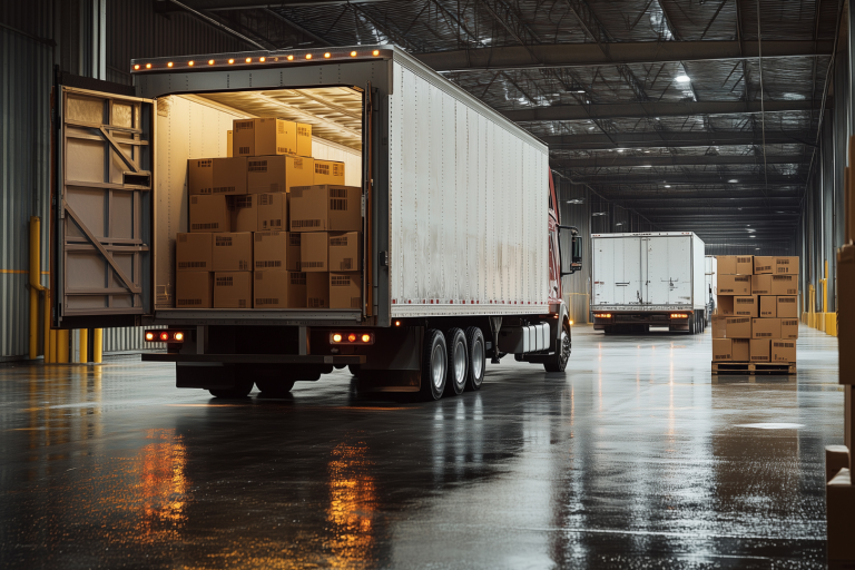 Back of a loading lorry