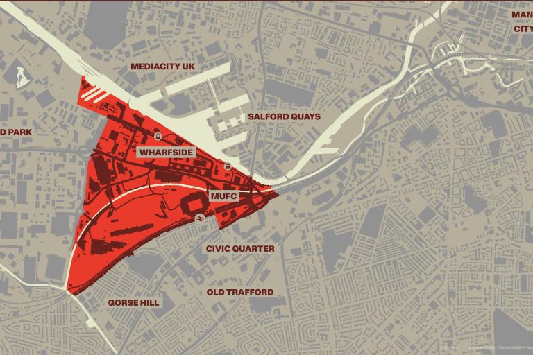 Map of regeneration project in Old Trafford